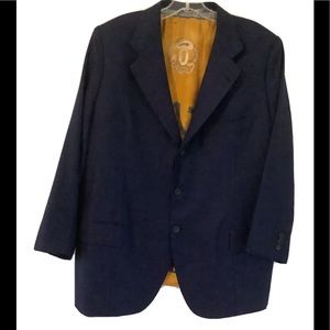 Toilered made to measure By Rubinacci Napoli V. G. Blue Sport Jacket Sz 44 men